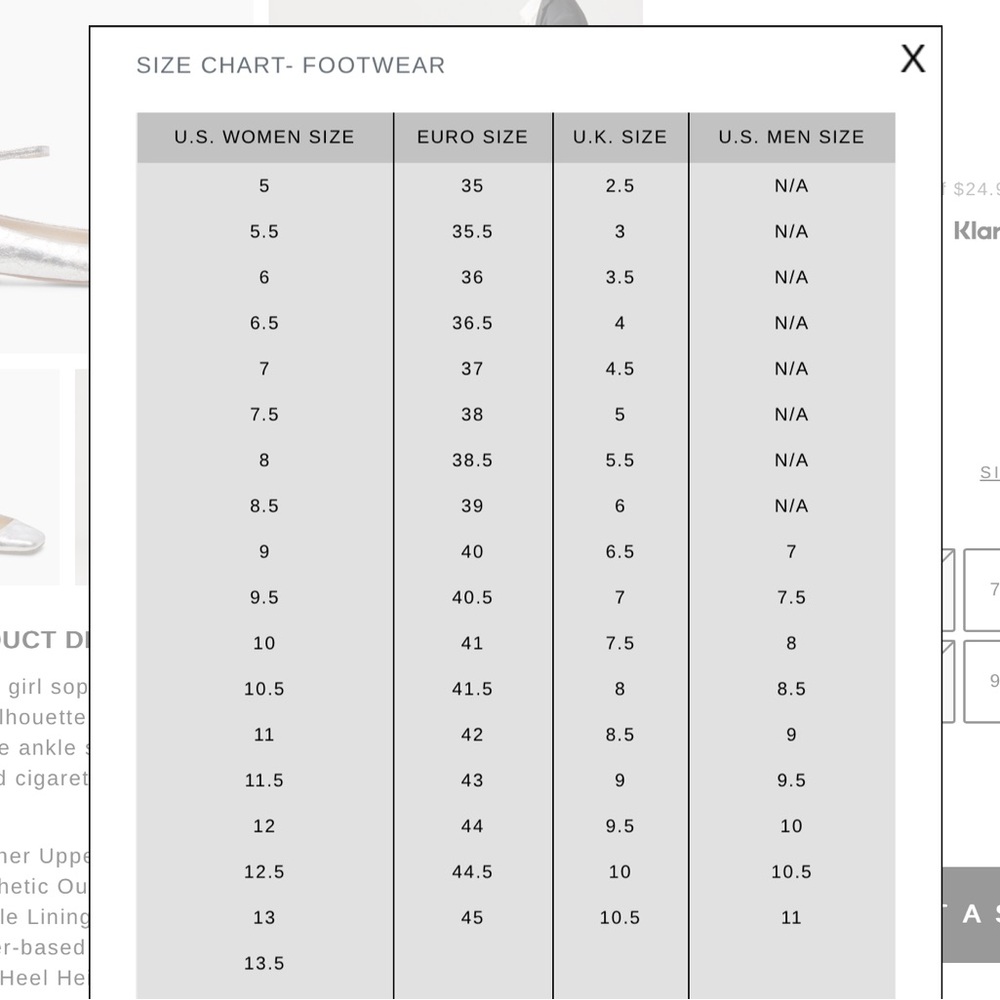 Dolce Vita Silver Square Toe Flats - Picture 9 of 9